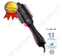 Sèche cheveux et volumateur bigoudi noir Soufflant, Brosse 4-en-1 Lisse Boucle Style Cheveu Ionique- Électrique Multifonctionnel