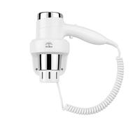 Sèche-Cheveux Hôtel Mural 1600W Compact Cordon Spiralé Rapide