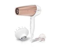 Philips DryCare Prestige Sèche-cheveux, Capteur MoistureProtect, 2 300 W, fonction ionique, touche air froid, modèle HP8280/00