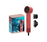 Cecotec Sèche-cheveux Ionicare Rockstar Style Red, Très Compact et Léger, Moteur 1500W 110000 Rpm, Générateur d’Ions, 4 Températures, 3 Vitesses, Silencieux : Technologie Brushless