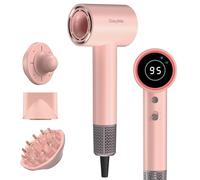 Seche Cheveux Ionique,180 000 tr/min Sèche Cheveux Professionnel-Séchage 5X Plus Rapide,Léger & Compact,4 Température,Protection Contre la Surchauffe et Faible Bruit (Rose)