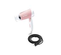 Sèche-Cheveux Ionique Compact 1300W avec 3 Réglages et Séchage Rapide Blanc / Rose
