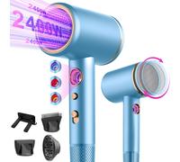 Seche cheveux ionique professionnel avec moteur AC 2400 W, diffuseur de cheveux 4 en 1, bouton chaud/froid, 3 niveaux de chauffage, 3 niveaux de vitesse, avec