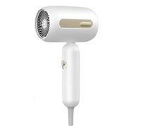 Seche Cheveux Ionique Professionnel, Sèche-cheveux dortoir étudiant, 1900W Sèche-cheveux Voyage Petit avec 3 températures réglables, protection contre la surchauffe, peu de bruit et léger, blanc