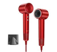 Sèche-cheveux Laifen SWIFT à haute vitesse - Séchage rapide 1600W - 110,000RPM - 3 Vitesses - Rouge - 1.8m