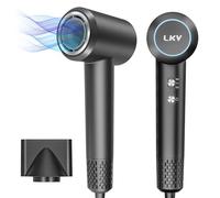 Seche-Cheveux-Lonique Professionnel 200 Millions d'ions Négatifs, 1500W, Séchage Rapide, Sèche-cheveux Lonique, Flux 68 m/s, léger 340gr,Léger et portable, livré avec une buse d'air
