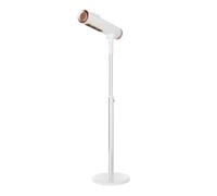 Sèche-cheveux mains libres sur pied, 1600 W, hauteur et inclinaison réglables, soufflerie d'air chaud/froid, pour la maison, les femmes, les personnes âgées et les animaux, blanc