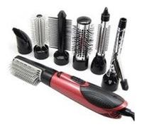 Sèche-cheveux multifonction à ions négatifs 7 en 1 avec peigne à friser la baguette droite