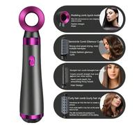 Sèche-cheveux multifonctionnel 5 en 1, portable, à ions négatifs, prise européenne