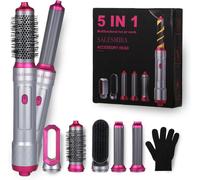 Sèche-Cheveux Multifonctions 5 en 1 WT-622 avec Gant Anti-Brûlure ¿ Lissage, Boucles, Séchage Rapide & Volumisant ¿ Parfait pour Tous Types de Cheveux ¿ Seche Cheveux Puissant & Polyvalent