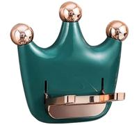Sèche-cheveux Mural Couronne Abs sans Perçage, Rangement | Salle de Bain, Balcon, Vert, Support pour Armoire, Gain de Place, Usage Simple, Solide