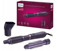 Philips Série 3000 Brosse soufflante avec revêtement en céramique et kératine, fonction ionique, 3 accessoires (modèle BHA305/00)