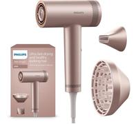 Philips Sèche-cheveux Philips High Speed 8000 Series, ThermoShield Advanced, ionique, embout de coiffage et diffuseur, soin du cuir chevelu, 1400 W, champagne rosé, modèle BHD837/10