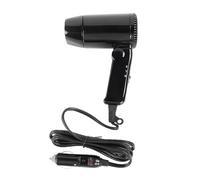 Sèche-cheveux pliable portable 12 V : dégivreur de fenêtre portable 2 en 1 pour camping, sèche-cheveux pliable pour cheveux raides, cheveux bouclés pour SUV, camion, voiture, voiture
