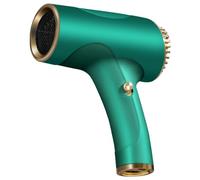 Sèche-cheveux portable 2 en 1 rechargeable par USB, séchage rapide, souffleur d'air chaud/froid, sèche-cheveux sans fil pour voyage, camping, maison, femmes et hommes(Green)