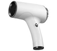 Sèche-cheveux portable 2 en 1 rechargeable par USB, séchage rapide, souffleur d'air chaud/froid, sèche-cheveux sans fil pour voyage, camping, maison, femmes et hommes(White)