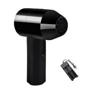 Sèche-cheveux portable sans fil rechargeable USB, sèche-cheveux sans fil, sèche-cheveux de voyage, sèche-cheveux portable à batterie, outil de séchage pour artistes (air froid) (noir)