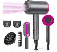 Sèche Cheveux Professionnel 1800w,Sèche-Cheveux Ionique,3températures/2 Vitesses/Air Froid,Sechoir Cheveux Avec Diffuseur, Buse,Peigne De Massage, Pour La Famille Et Les Salons De Coiffure