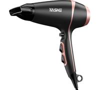Sèche Cheveux Professionnel, 2 Vitesses & 3 Niveaux De Chaleur, Air Froid, Sèche Cheveux 2000w Avec Buse De Précision, Cordon De 1,8 M & Crochet De Suspension, Noir Mat & Or Rose