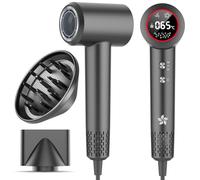 Seche Cheveux Professionnel avec Diffuseur, Sèche Cheveux Ionique, Seche Cheveux à 400 Millions Plasma, Moteur sans Balais de 110 000 tr/min pour un Séchage Rapide, 57 dB à Faible Bruit pour Voyage