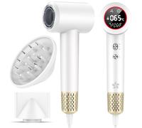 Seche Cheveux Professionnel avec Diffuseur, Sèche Cheveux Ionique, Seche Cheveux à 400 Millions Plasma, Moteur sans Balais de 110 000 tr/min pour un Séchage Rapide, 57 dB à Faible Bruit pour Voyage