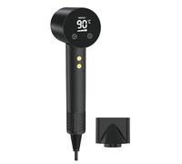 Sèche Cheveux Professionnel Portable 160 000 tr/min Seche Cheveux Ionique avec 5 Milliards d'Ions Négatifs 4 Températures & 3 Vitesses, Faible Bruit Buse Inclus Noir
