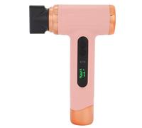 Sèche-cheveux sans fil, 15000mAh 200W Mini Ionic Blow Dryer, Low Noise & 2 Mode with Temp Display, for Home, Dormitory, Travel, Keyboard Electronics Cleaning (Pinkish)