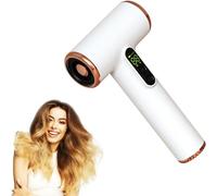 Sèche-cheveux sans fil portable avec vent chaud et froid, sèche-cheveux sans fil rechargeable par USB, batterie de 15 000 mAh à charge rapide de type C, sèche-cheveux de voyage