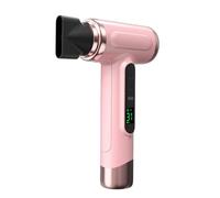 Sèche-cheveux sans fil, rechargeable 15 000 mAh, 3 réglages de flux d'air chaud et froid, sèche-cheveux de voyage avec concentrateur, sèche-cheveux professionnel(Pink)