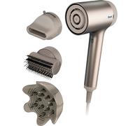Shark STYLE iQ Sèche-cheveux et styler 3-en-1, brosse de style, concentrateur, diffuseur de boucles, ionique, séchage rapide, sans dommage thermique, diffuseur d'air froid, couleur champagne HD120SLEU