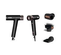 Shark sèche-cheveux SpeedStyle Pro ultra-performant, ultra-rapide, pour cheveux raides ou ondulés, technologie Scalp Shield, 3 embouts, léger, ionique, sans dommage thermique, Noir HD731EU