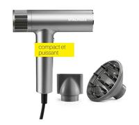 Sèche-cheveux STYLE&SHINE BLDC 1500 W gris/argent avec diffuseur et concentrateur