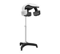 Sèche-Cheveux sur Pied, Casque Séchoir, Appareil de Coiffure | 1500W, 10s préchauffage, 0-80°C, LCD, 5 directions air, hauteur 1-1.5m, 4 roues, salon spa domicile,Chauffage Quartz