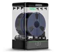 Sèche Filament SUNLU SP2 et Boîte de Stockage, 2-Bobines Filament Sécheur 3D, 70℃ Maximale Température avec 360° Chauffage, Filamento Sécheur 3D pour Filament PLA PETG ABS TPU 1,75 mm/2,85 mm