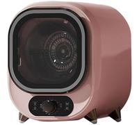 Sèche Linge à Condensateur,Petite Sèche Linge Compacte à Condensation,avec Double Mode de Contrôle de la Température,Capacité 0.8 kg,pour les Petits Espaces Utilisation Sur le Plan(Pink)