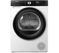 Sèche-linge à condensation blanc - Hisense - 8 kg - Affichage LED - Commande électronique tactile