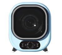 Sèche-linge à condensation portable 0 à 200 minutes Air chaud/froid Séchage 3D 5 kg Sèche-linge à ventilation 35 dB Silencieux Parfait for une utilisation sur un plan de travail ou au mur(Blue)
