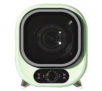Sèche-linge à condensation portable 0 à 200 minutes Air chaud/froid Séchage 3D 5 kg Sèche-linge à ventilation 35 dB Silencieux Parfait for une utilisation sur un plan de travail ou au mur(Green)
