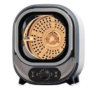 Sèche-linge à condensation portable 0 à 200 minutes Air chaud/froid Séchage 3D 5 kg Sèche-linge à ventilation 35 dB Silencieux Parfait for une utilisation sur un plan de travail ou au mur(Brown)