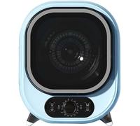 Sèche-linge à condensation portable, capacité de 5 kg, sèche-linge compact avec essorage de 0,8 kg, économie d'énergie, design ventilé, idéal for les petits espaces (bleu/vert/blanc/rose)(Blue)