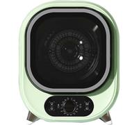 Sèche-linge à condensation portable, capacité de 5 kg, sèche-linge compact avec essorage de 0,8 kg, économie d'énergie, design ventilé, idéal for les petits espaces (bleu/vert/blanc/rose)(Green)