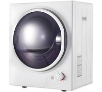 Sèche-linge à évacuation mini chargement frontal, 850 W avec résistance céramique PTC | Pose libre/montage mural | Séchage à 65 °C, minuterie 20-200 min, 2 filtres, 49 × 41,5 × 58,8 cm,WHITE