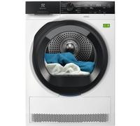 Sèche-linge à pompe à chaleur Electrolux EW7HI495B 9 kg blanc mat, condensation, programmateur électronique, touches sensitives, éclairage LED du tambour