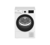 Sèche-linge à pompe à chaleur Hotpoint C HD 84M WBS EE 8 kg Blanc porte Piano Black Pet Care EasyIron évacuation directe 64 dB