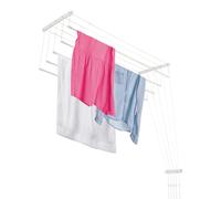 Kadax Sèche-linge de plafond avec 5 — Blanc, 110 cm
