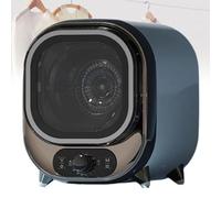 Sèche-Linge Compact 450 W À Poser, Avec Cuve En Acier Inoxydable Et Minuterie Personnalisable, Essoreuse Compacte, Capacité De Charge De 0,8 Kg, Pour Appartement, Dortoir(Electroplated blue)