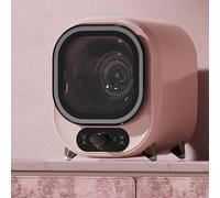 Sèche-Linge Compact 5.1kg avec Tambour en Acier Inoxydable, Ventilation Murale Portable pour Petits espaces, Technologie de lumière Bleue, éconest en énergie, Rose