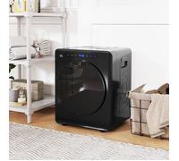 Sèche-linge compact à évacuation 4 kg 6 programmes 40-60°C commande tactile écran LED noir