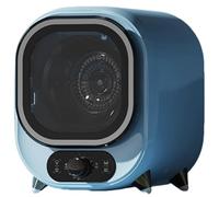 Sèche-linge compact, entièrement automatique à chargement frontal, capacité de 0,8 kg avec moteur en cuivre pur, air chaud et froid pour un séchage doux de tous les tissus blue