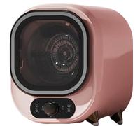 Sèche-linge compact, entièrement automatique à chargement frontal, capacité de 0,8 kg avec moteur en cuivre pur, air chaud et froid pour un séchage doux de tous les tissus pink